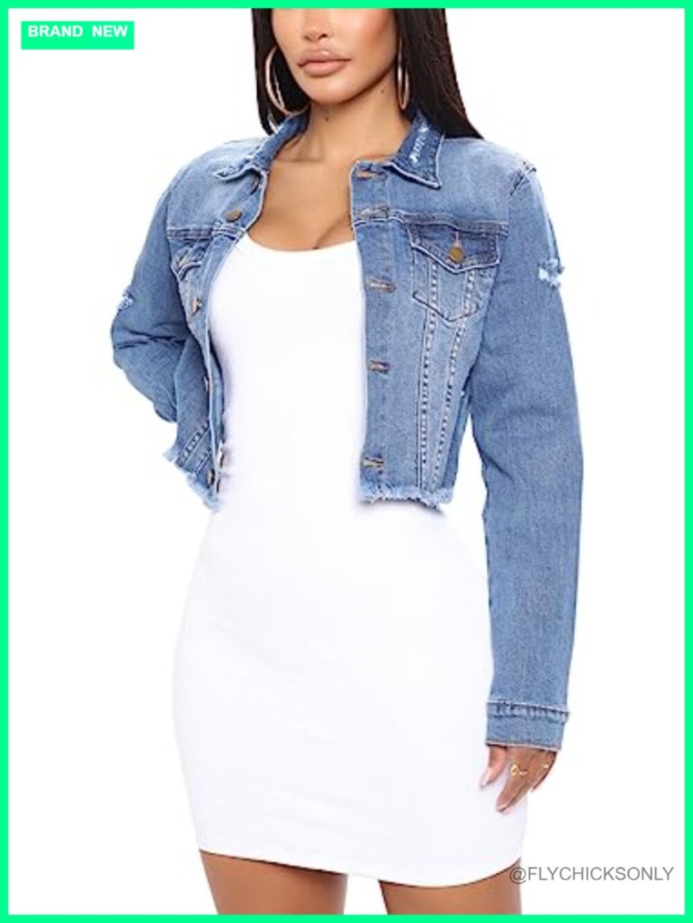 Women's Classic Bomber Jacket Long Sleeve Button Zip Casual Outwear